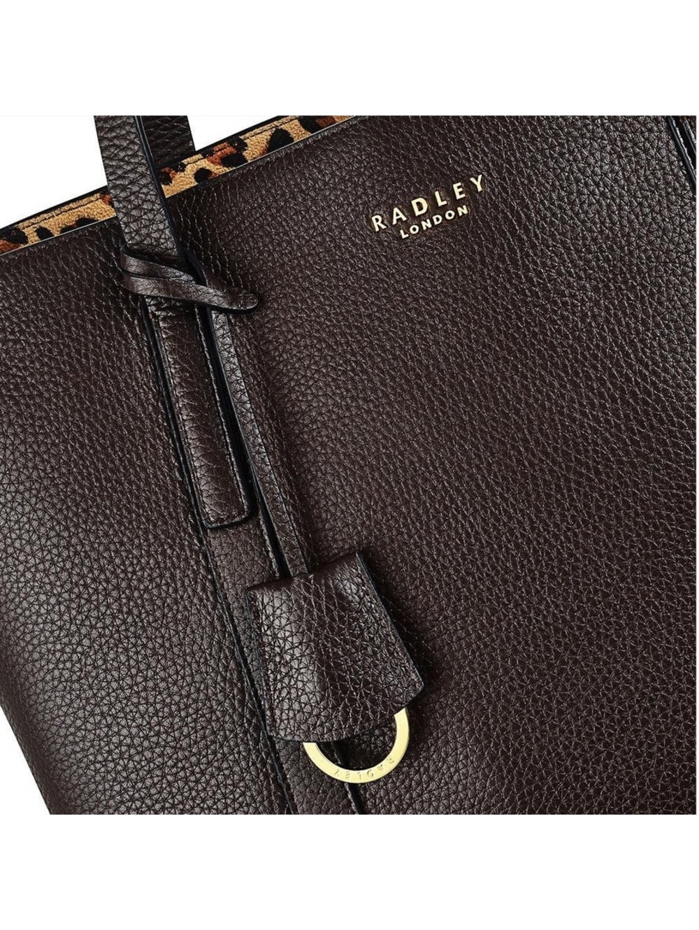 Radley London Museum Street Large Open-Top Tote In Dark Brown, Nwt — image 5 of 8